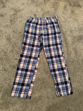 Old Navy Women's Plaid Pajama Pants in Blue and Pink